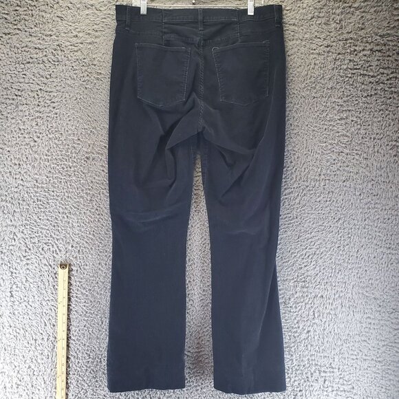 Gap Jeans Womens 33 Tall Black Perfect Boot Corduroy Stretch Five Pocket - Picture 9 of 10